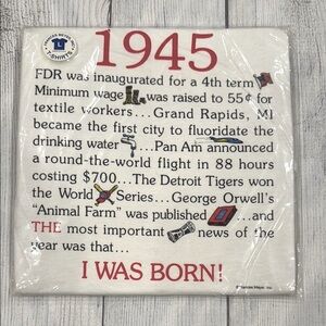 Men’s Birth Year 1945 Historical Graphic T-Shirt
